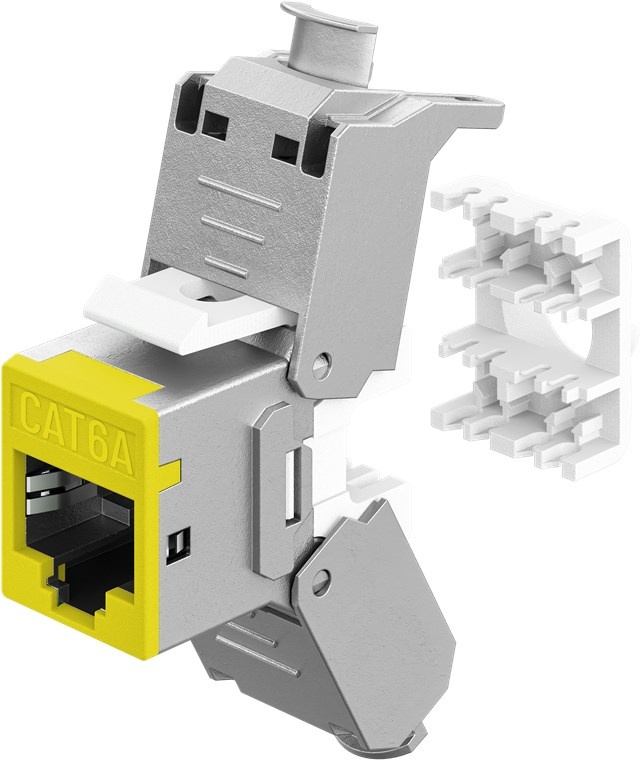 Goobay Keystone Module RJ45 CAT 6A, STP, Slim - Afbeelding 2