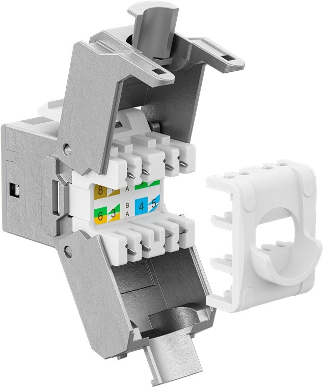 Goobay Keystone Module RJ45 CAT 6A, STP, Slim - Afbeelding 3