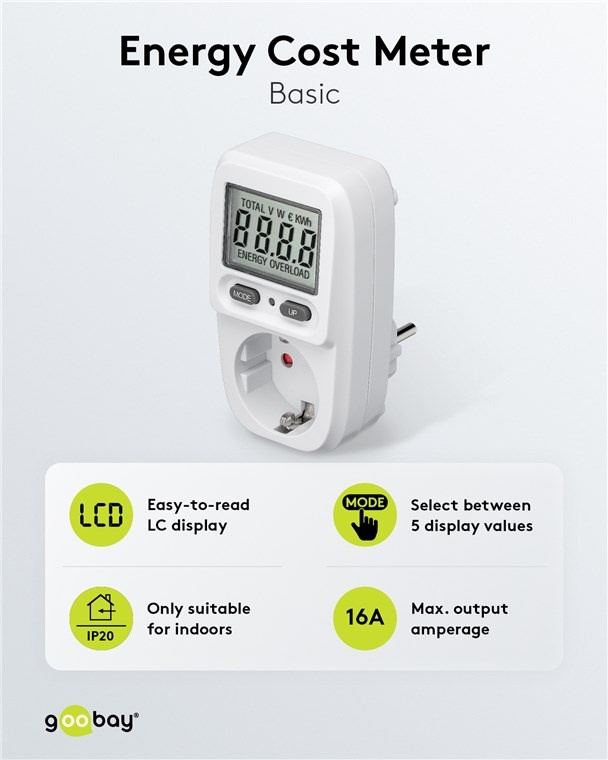 Goobay energieverbruiksmeter | basis - Afbeelding 3
