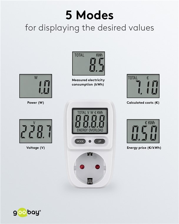 Goobay energieverbruiksmeter | basis - Afbeelding 4