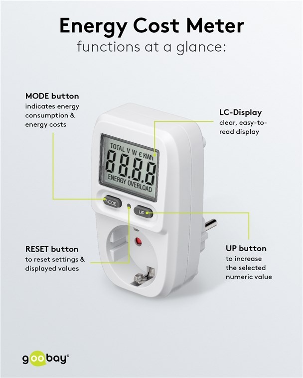 Goobay energieverbruiksmeter | basis - Afbeelding 9