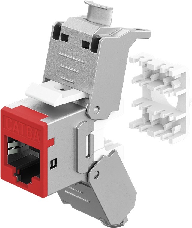 Goobay Keystone Module RJ45 CAT 6A, STP, Slim - Afbeelding 2