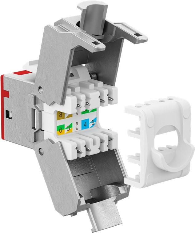 Goobay Keystone Module RJ45 CAT 6A, STP, Slim - Afbeelding 3
