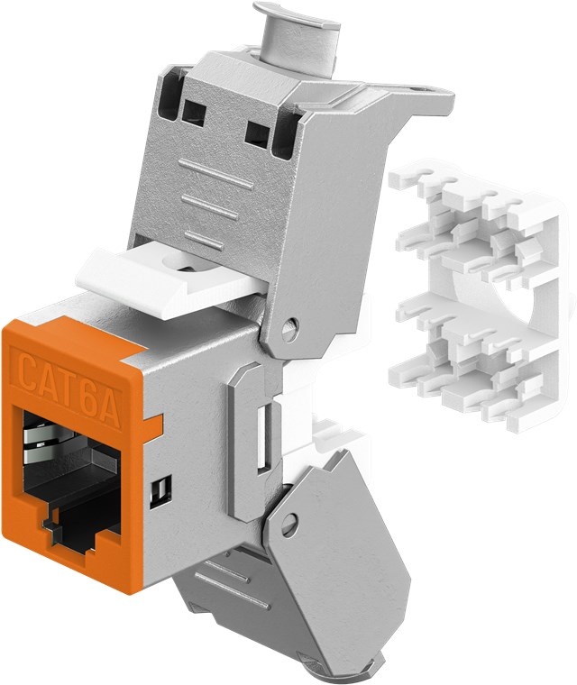 Goobay Keystone Module RJ45 CAT 6A, STP, Slim - Afbeelding 2