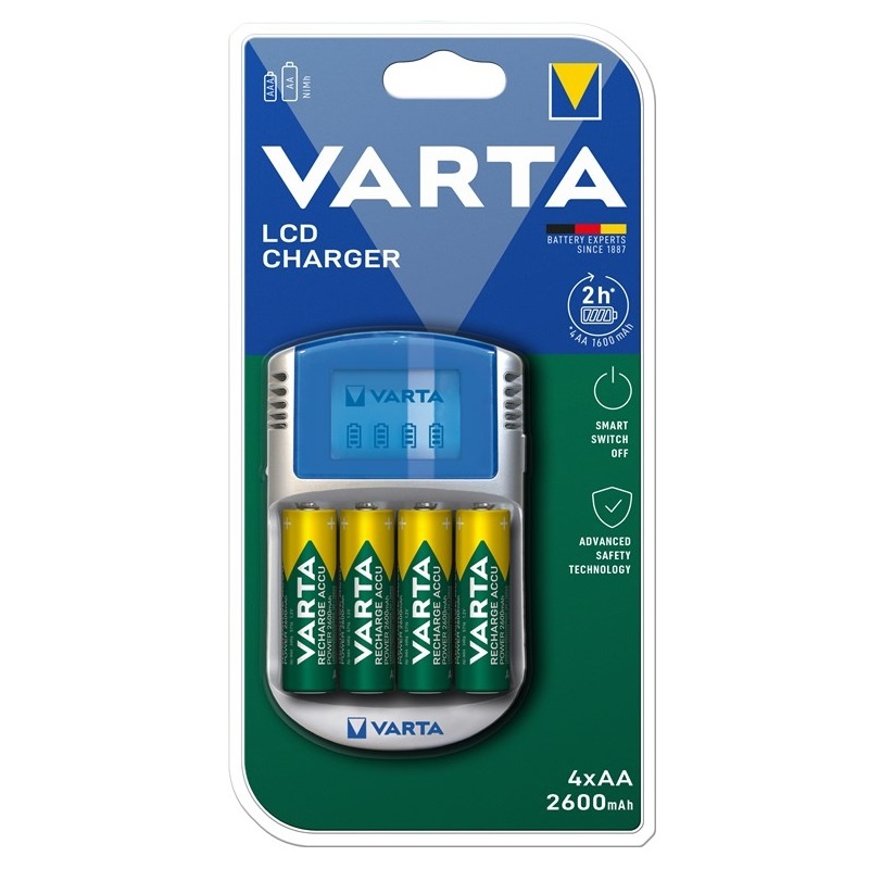 Varta LCD Charger batterijenlader | AA/AAA | incl. 4x AA (HR6) | 2600 mAh - Afbeelding 3