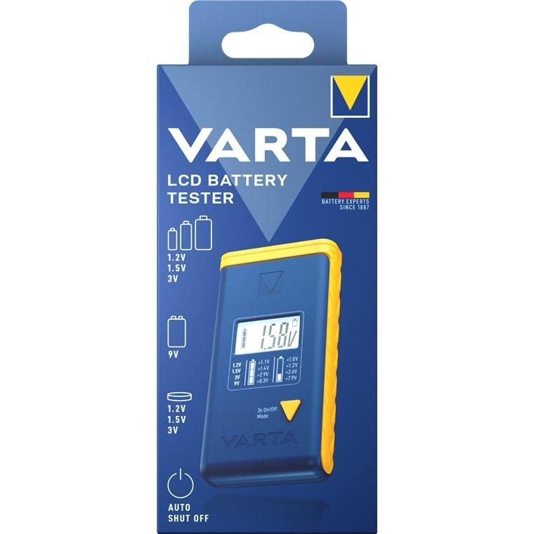 Varta digitale batterijentester met LCD display - Afbeelding 2