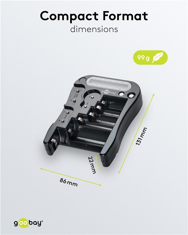 Goobay batterijentester met LCD-display - Afbeelding 3