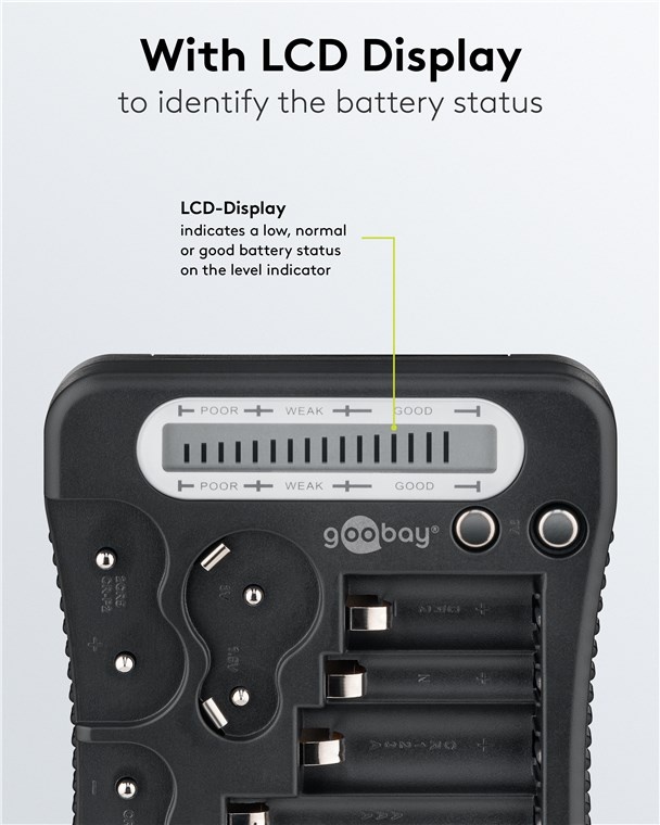 Goobay batterijentester met LCD-display - Afbeelding 6