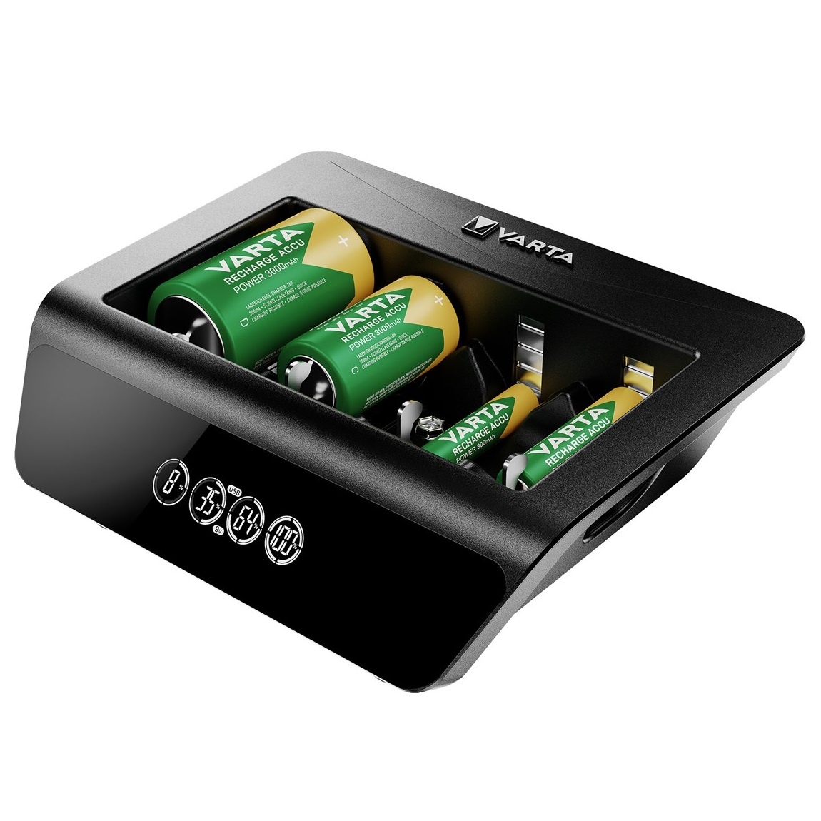 Varta LCD Universal Charger+ batterijenlader | AA/AAA/C/D/E - Afbeelding 3