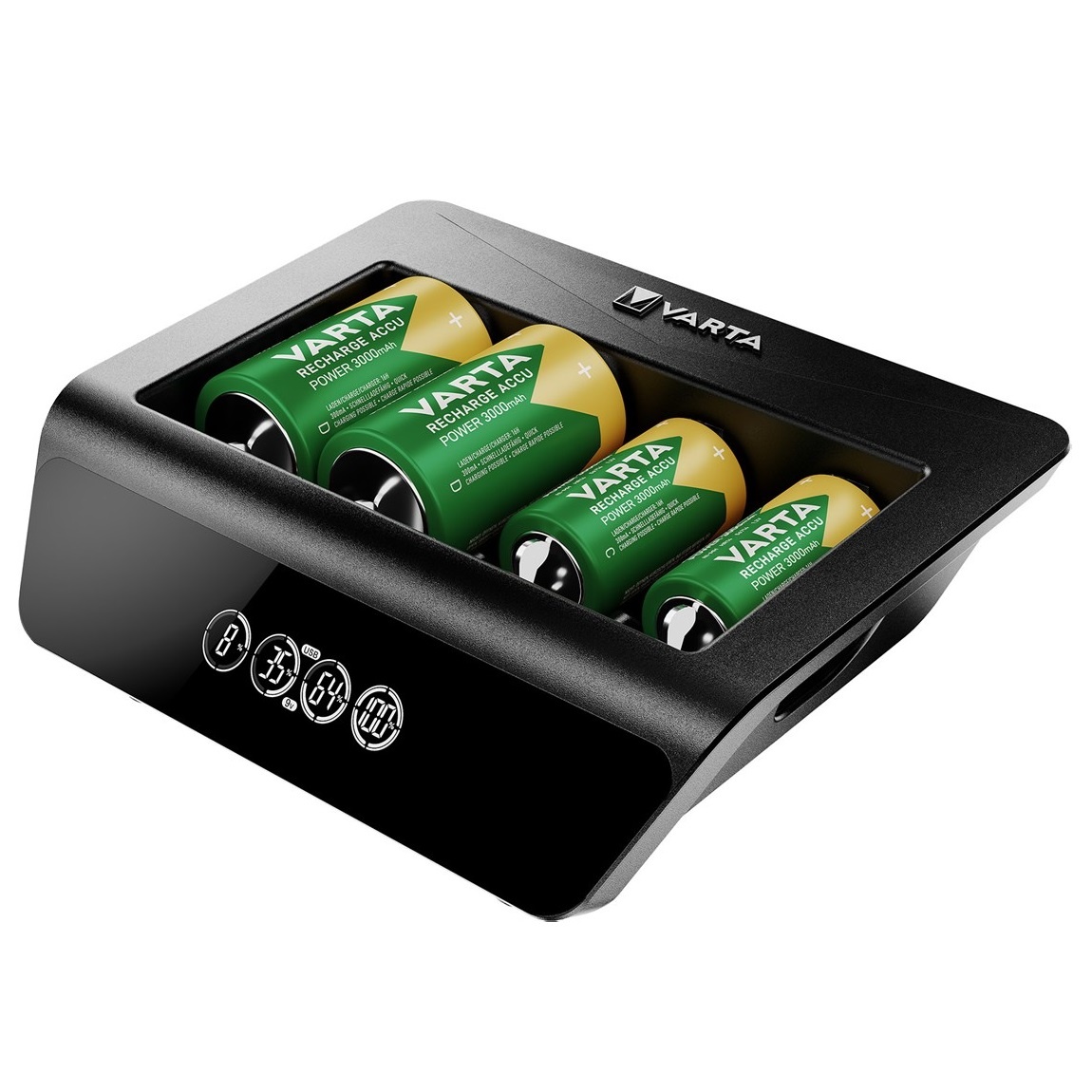 Varta LCD Universal Charger+ batterijenlader | AA/AAA/C/D/E - Afbeelding 4