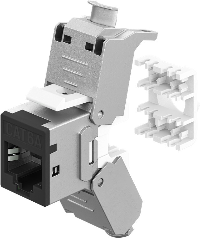 Goobay Keystone Module RJ45 CAT 6A, STP, Slim - Afbeelding 2