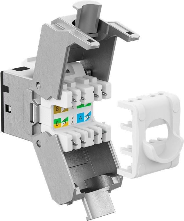 Goobay Keystone Module RJ45 CAT 6A, STP, Slim - Afbeelding 3