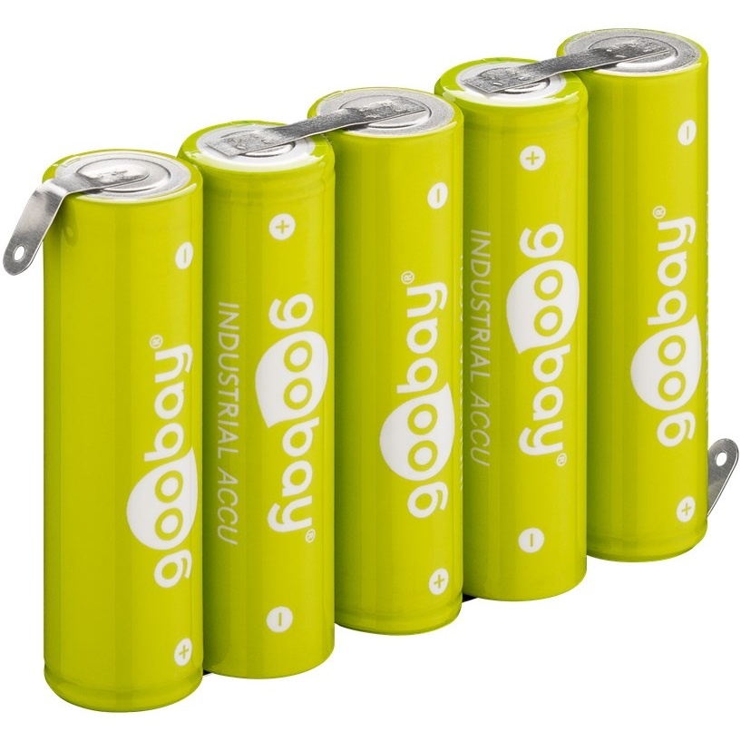 Goobay accupack | 5x AA (HR6) | 2100 mAh | soldeerbevestiging - Afbeelding 2