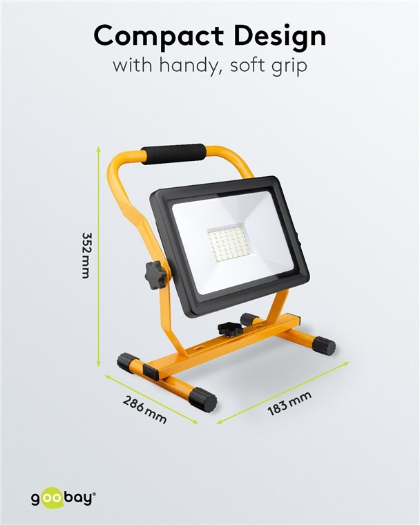 Goobay LED bouwlamp met standaard - 50W - Afbeelding 3