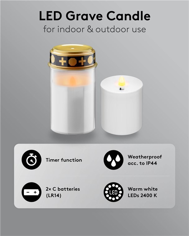 Goobay LED-graflicht | timerfunctie | wit | IP44 - Afbeelding 2