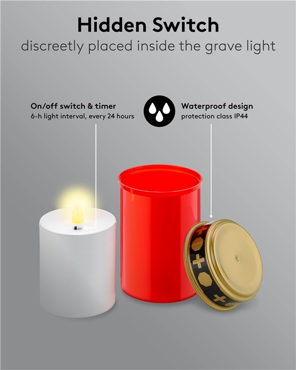 Goobay LED-graflicht | timerfunctie | rood | IP44 - Afbeelding 5