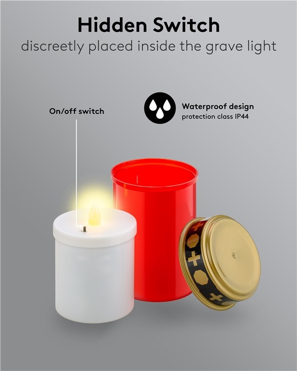 Goobay LED-graflicht | rood | IP44 - Afbeelding 4