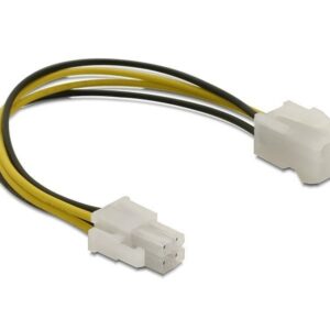 ATX12V P4 (m) - ATX12V P4 (v) voeding verlengkabel - 0,30 meter