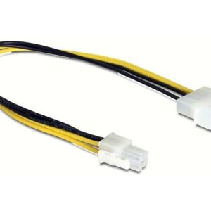 Molex (m) - ATX12V P4 (m) voedingskabel - 0,15 meter