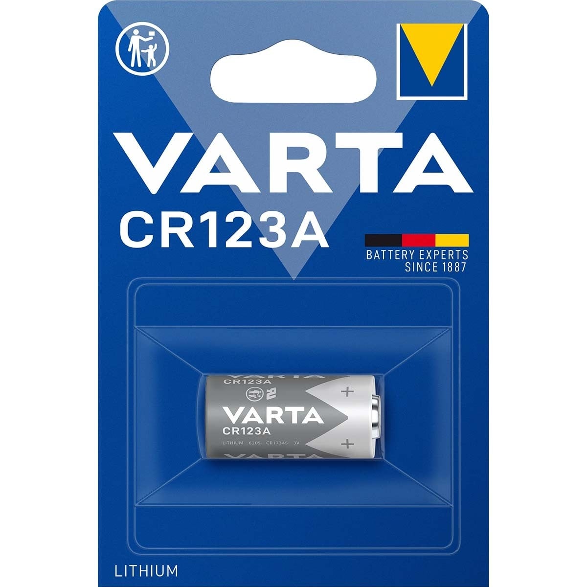 Varta CR123A Lithium Cylindrical batterij / 1 stuk