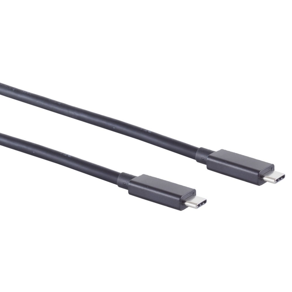 USB-C naar USB-C kabel - USB4 (tot 40 Gbit/s) - PD tot 100W - video tot 8K 60Hz / zwart - 0,75 meter
