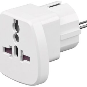 Reisadapter USA, UK, Zwitserland en Italië naar West-Europa / wit