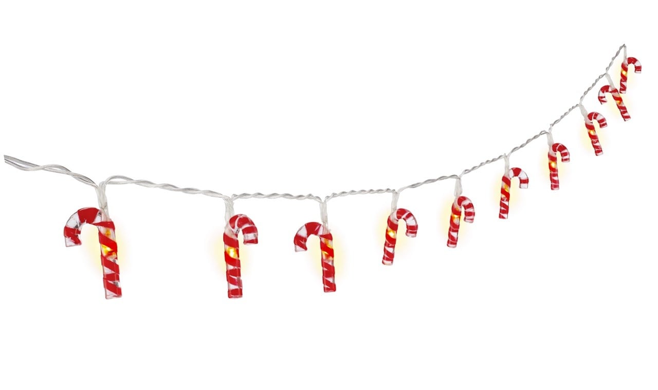Goobay String Light "Candy Canes" with 10 LEDs
