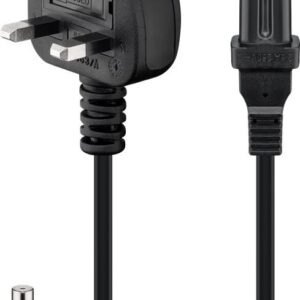 Goobay UK Mains Connection Cable, 1.5 m, Black