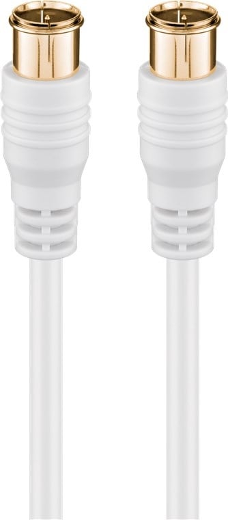 Goobay F-Quick SAT Connection Cable (80 dB), Double Shielded 2.5 m