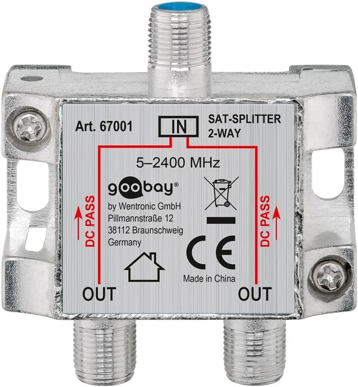 Goobay SAT Distributor, 2-Pack