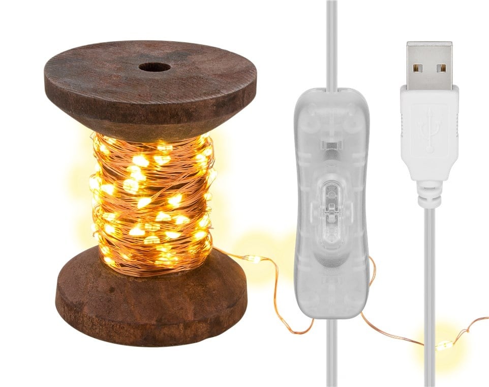 Goobay LED Light Chain "Yarn Bobbin", small