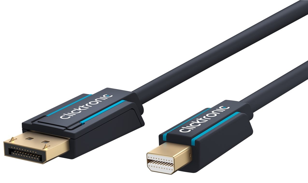 Clicktronic DisplayPort™ to Mini DisplayPort™ Adapter Cable 1 m