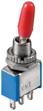 Goobay Toggle Switch Miniature, ON - ON, 3 Pins, Blue Housing