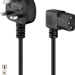 Goobay UK Appliance Connection Cable, 2 m, Black