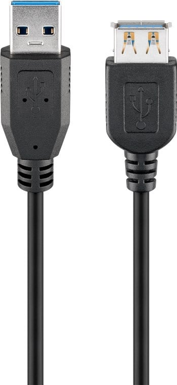 Goobay USB Extension Cable, USB 3.0, m, black