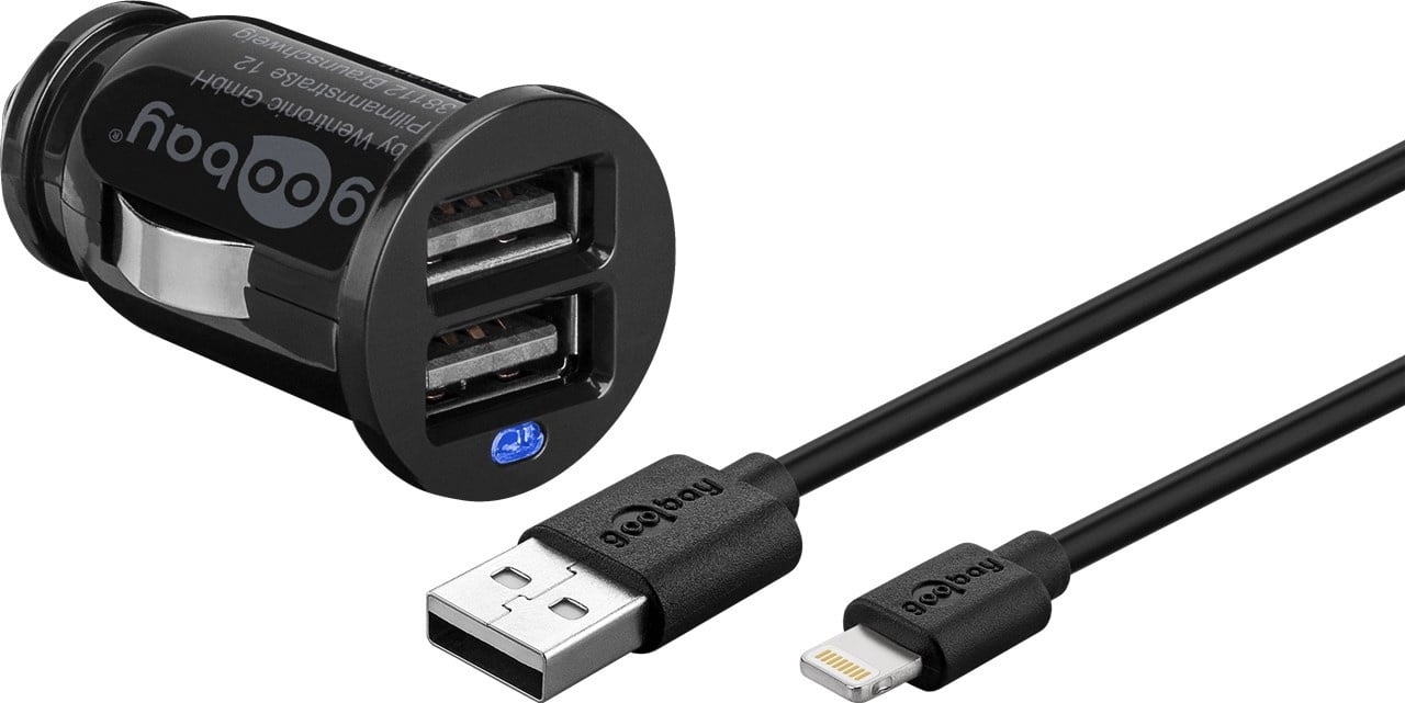 Goobay Apple Lightning Car Charger Set (12 W)