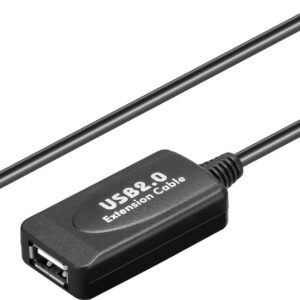 Goobay actieve USB naar USB verlengkabel - USB2.0 - tot 0,5A zwart (meerdere lengtes)