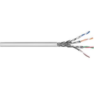 Goobay S/FTP CAT6a 10 Gigabit netwerkkabel met flexibele aders - AWG26 - LSZH / grijs (meerdere lengtes)