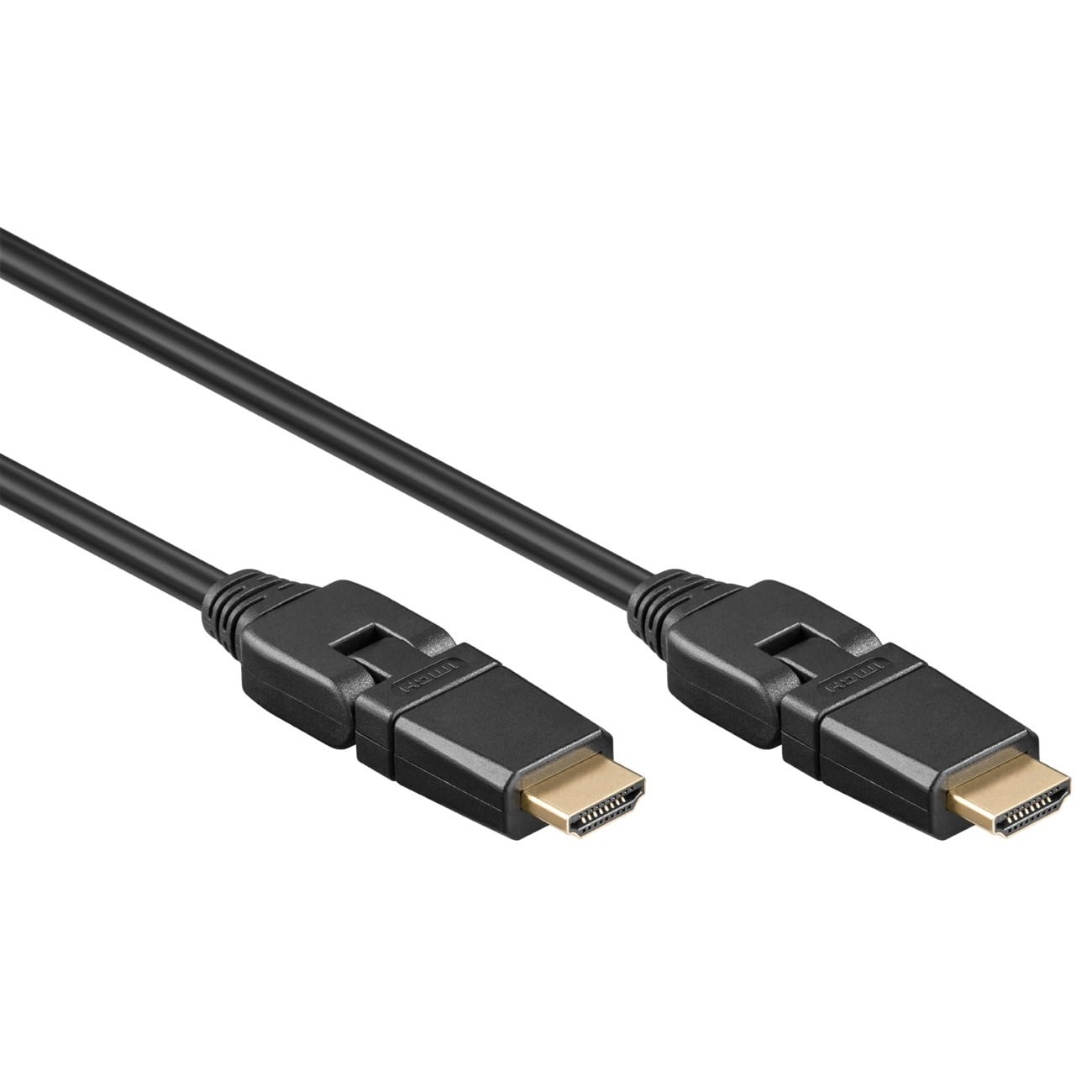 HDMI kabel | 360° roteerbaar | HDMI2.0 | 4K 60Hz + HDR | zwart
