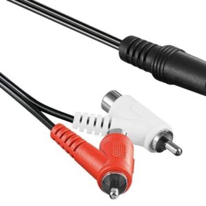 3,5mm Jack - Tulp (m + v) stereo audio kabel - 1,5 meter