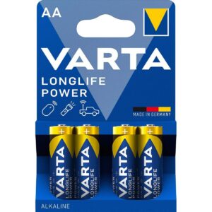 Varta AA (LR6) Longlife Power batterijen - 4 stuks in blister