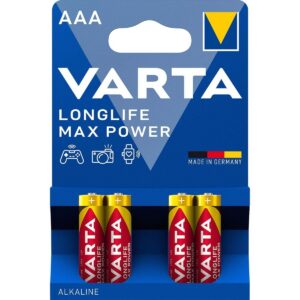Varta AAA (LR03) Longlife Max Power batterijen - 4 stuks in blister