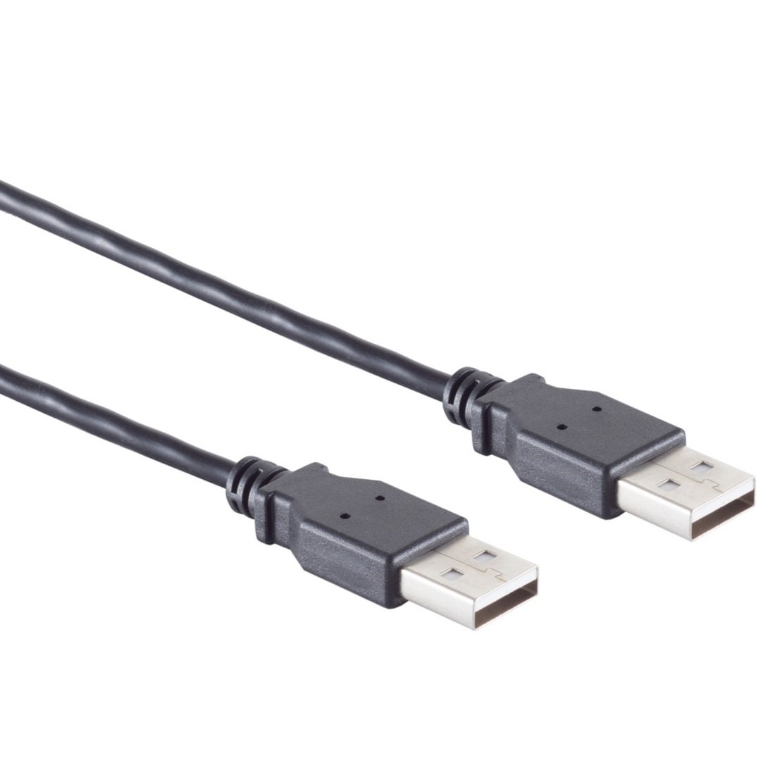 USB-A kabel | USB2.0 | 2,5W | zwart | 5 meter