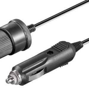 Sigarettenaanstekerplug verlengkabel - 12-24V/2,5A - 2 meter