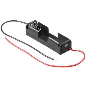 Batterijhouder voor 1 AA-batterij - kabel met open einde