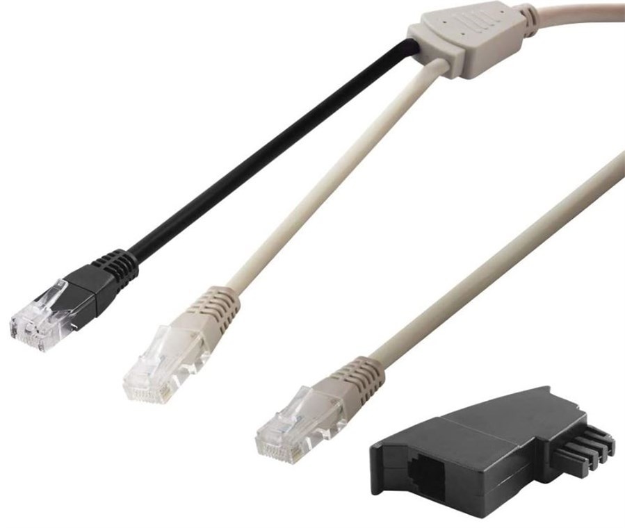 Goobay DSL Y Distributor/Adapter (RJ45/TAE) Cable Set