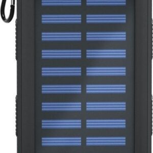 Goobay Solar Outdoor Powerbank met 2x USB-A (max. 2A) - 8.000 mAh / zwart