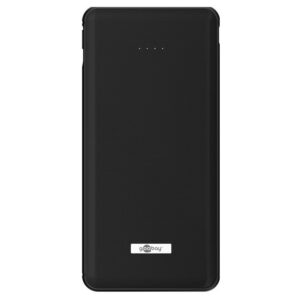 Goobay Powerbank Fast Charge met 2x USB-A, 1x USB-C en Wireless Charging (max. 3A) - 10.000 mAh / zwart