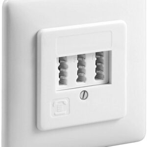 Goobay 3x TAE-NFF Wall Plate, Flush Mount