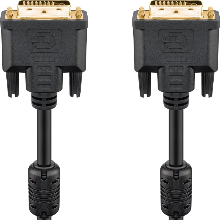Goobay DVI-D Full HD Cable Dual Link, gold-plated 1.8 m